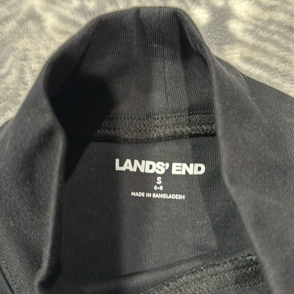 Land’s End Black mock neck. 100%cotton. - Picture 2 of 2